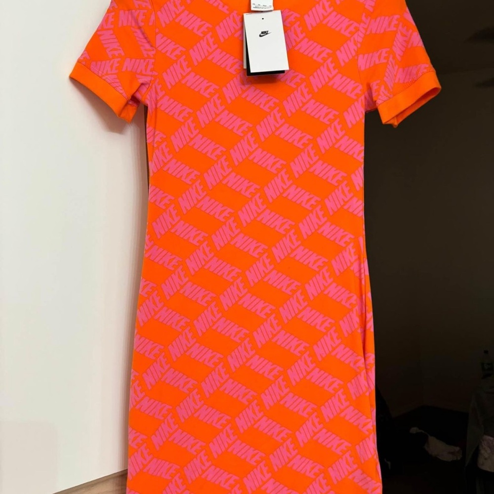 Nike Orange and Pink Sheath Mini Dress
